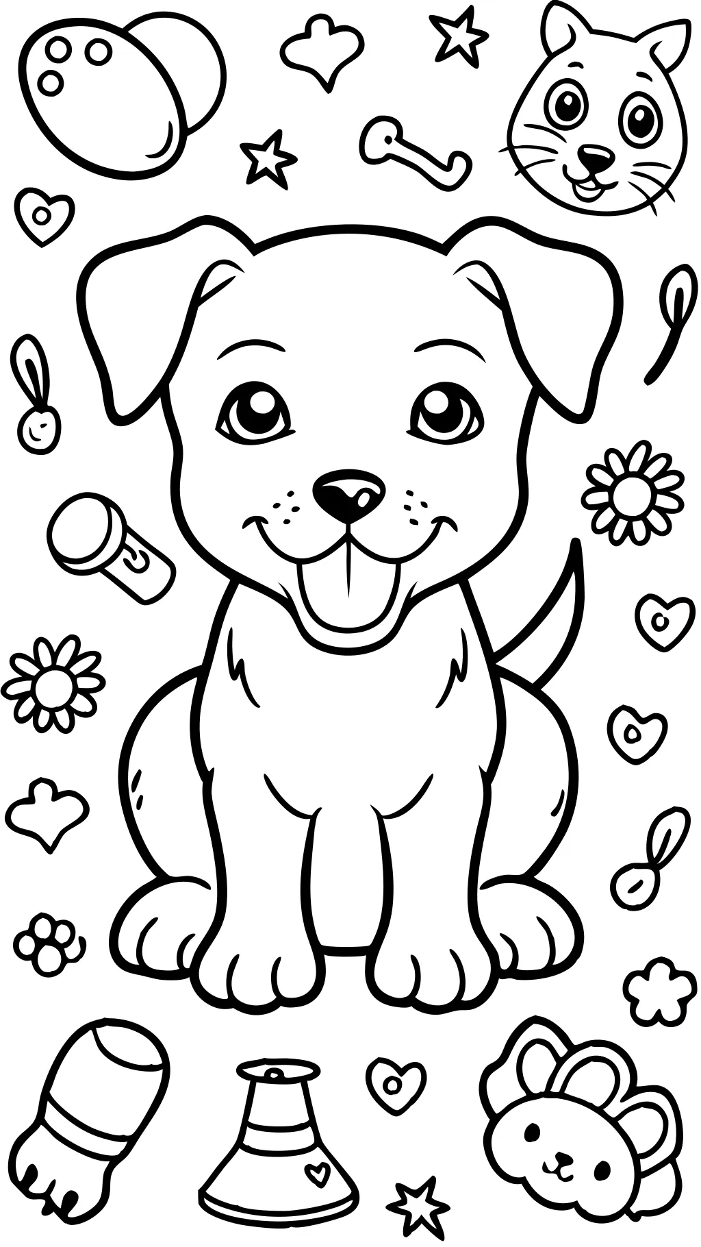 coloriage chiot